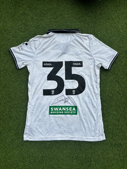 Match-worn Signed Death Row Pre-Season Shirt - Ronald 35