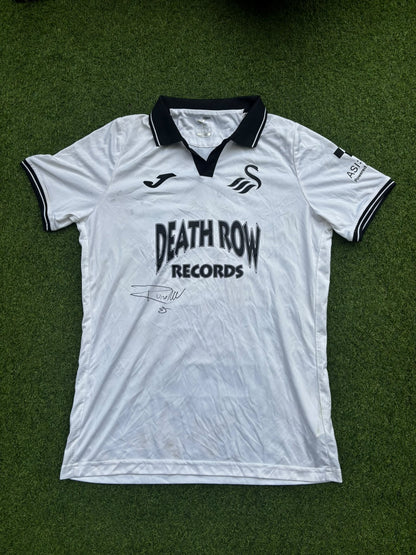 Match-worn Signed Death Row Pre-Season Shirt - Ronald 35