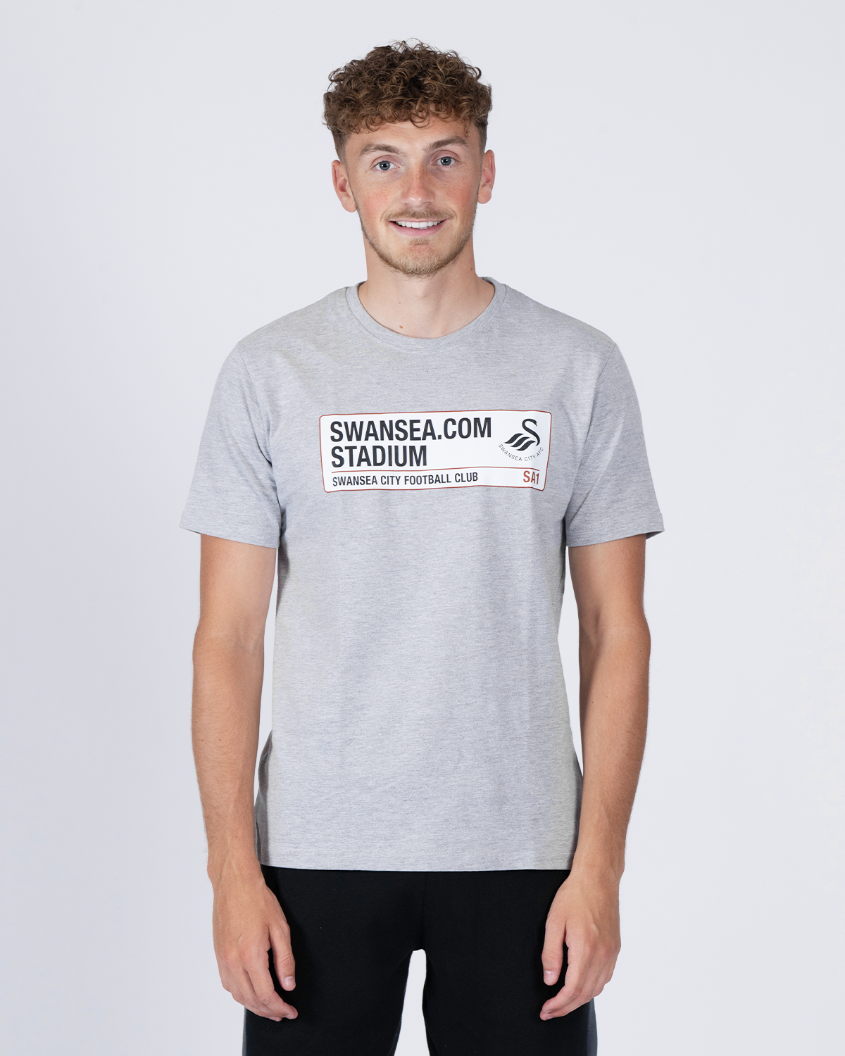 Adult Street Sign T-Shirt - Grey