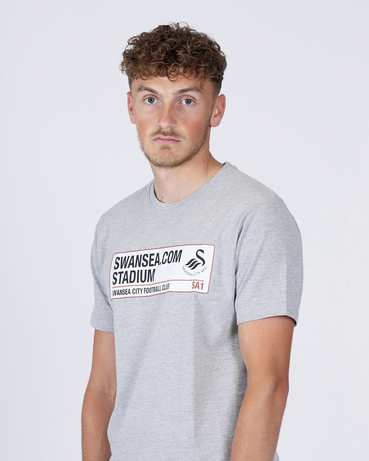 Adult Street Sign T-Shirt - Grey