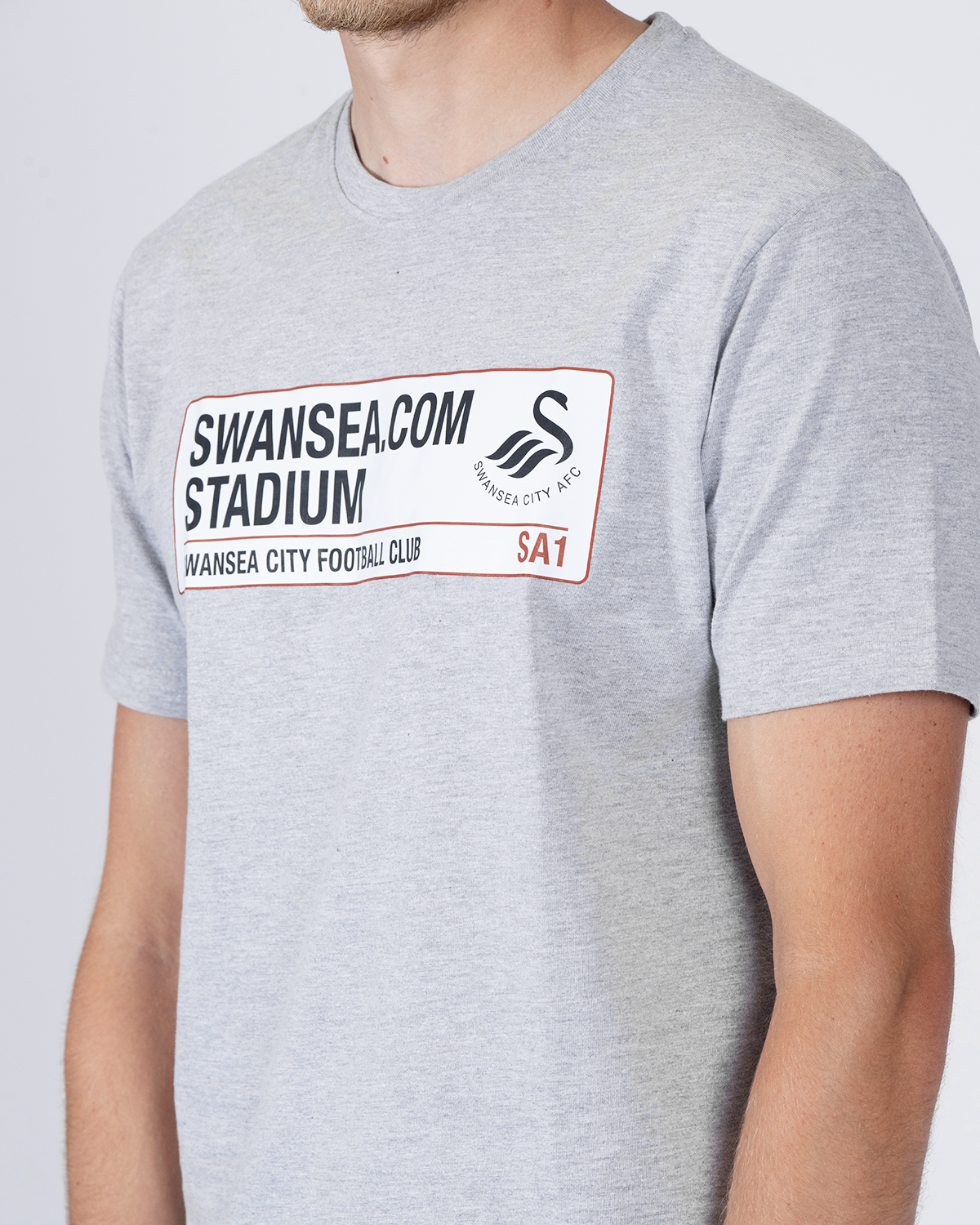 Adult Street Sign T-Shirt - Grey