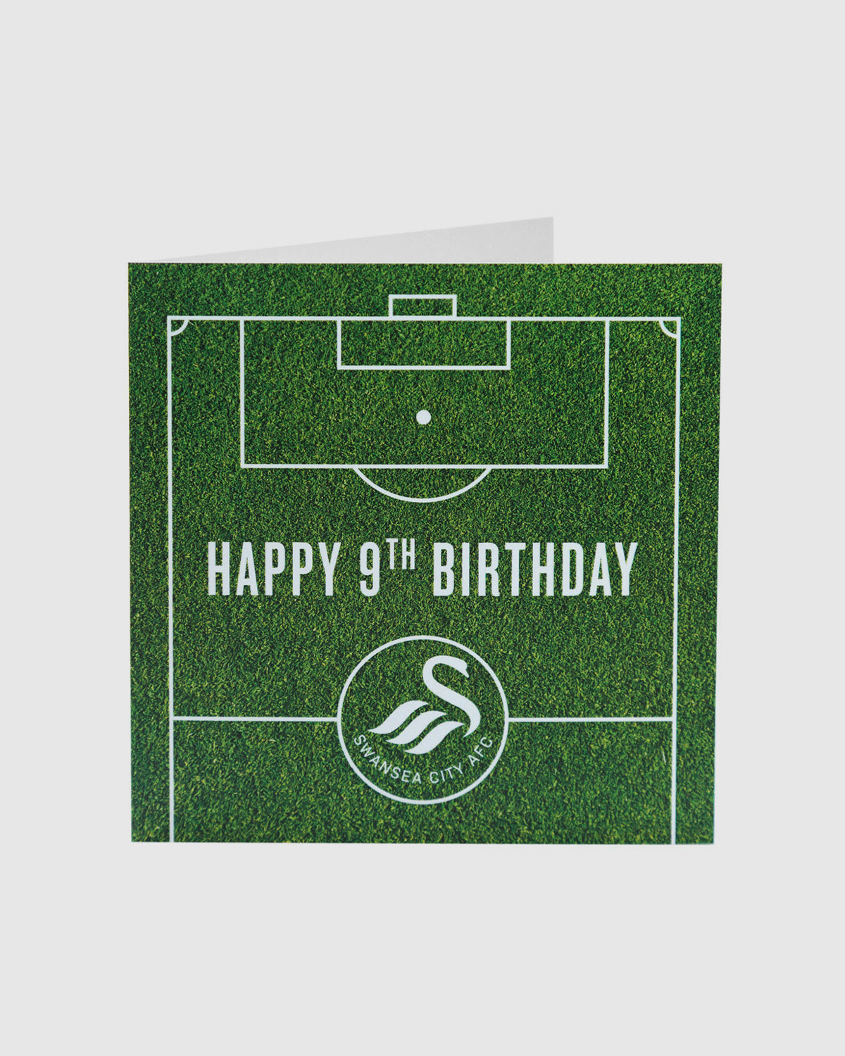 Swans Happy 9th Birthday Card