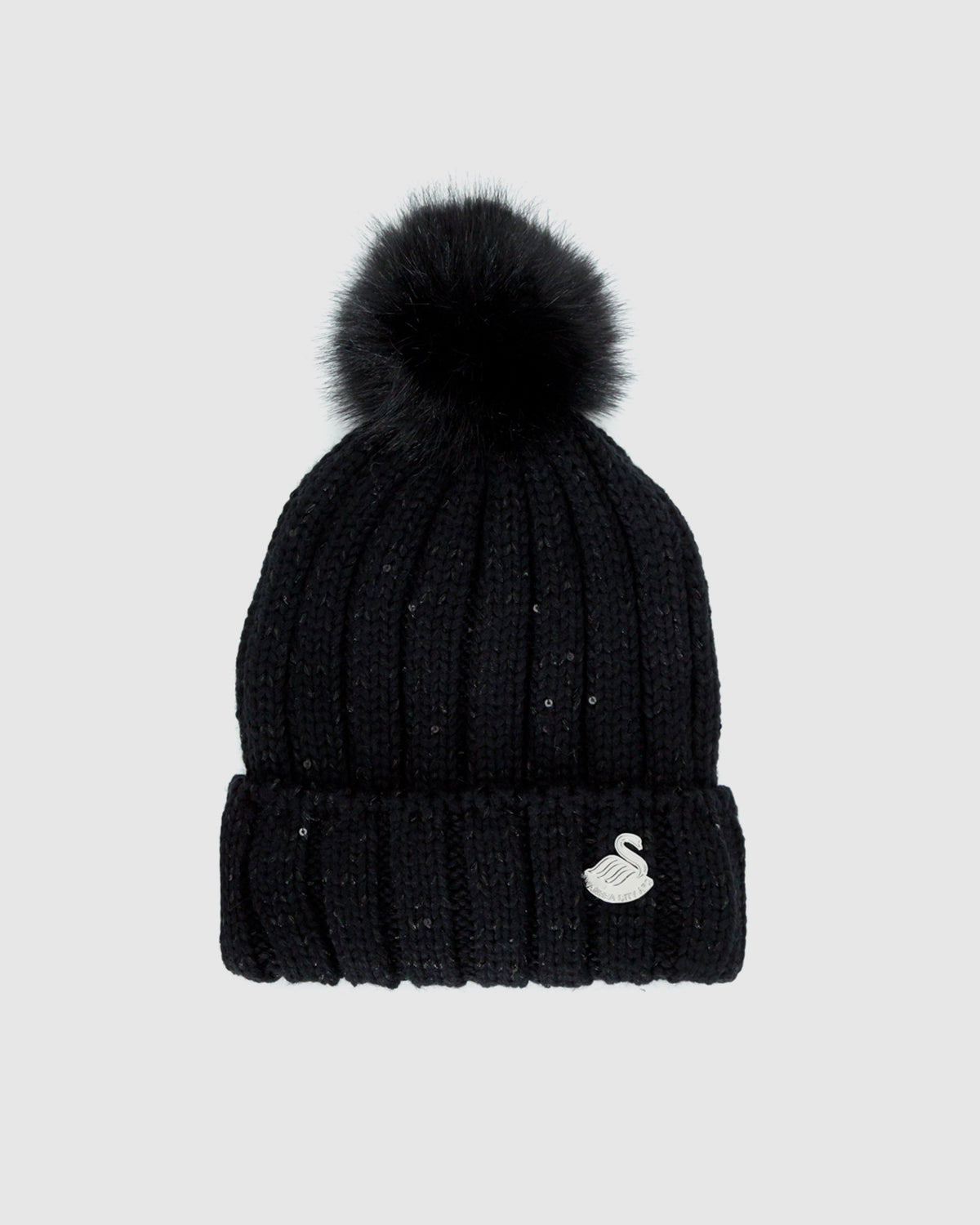 Ladies Sequin Ribbed Beanie