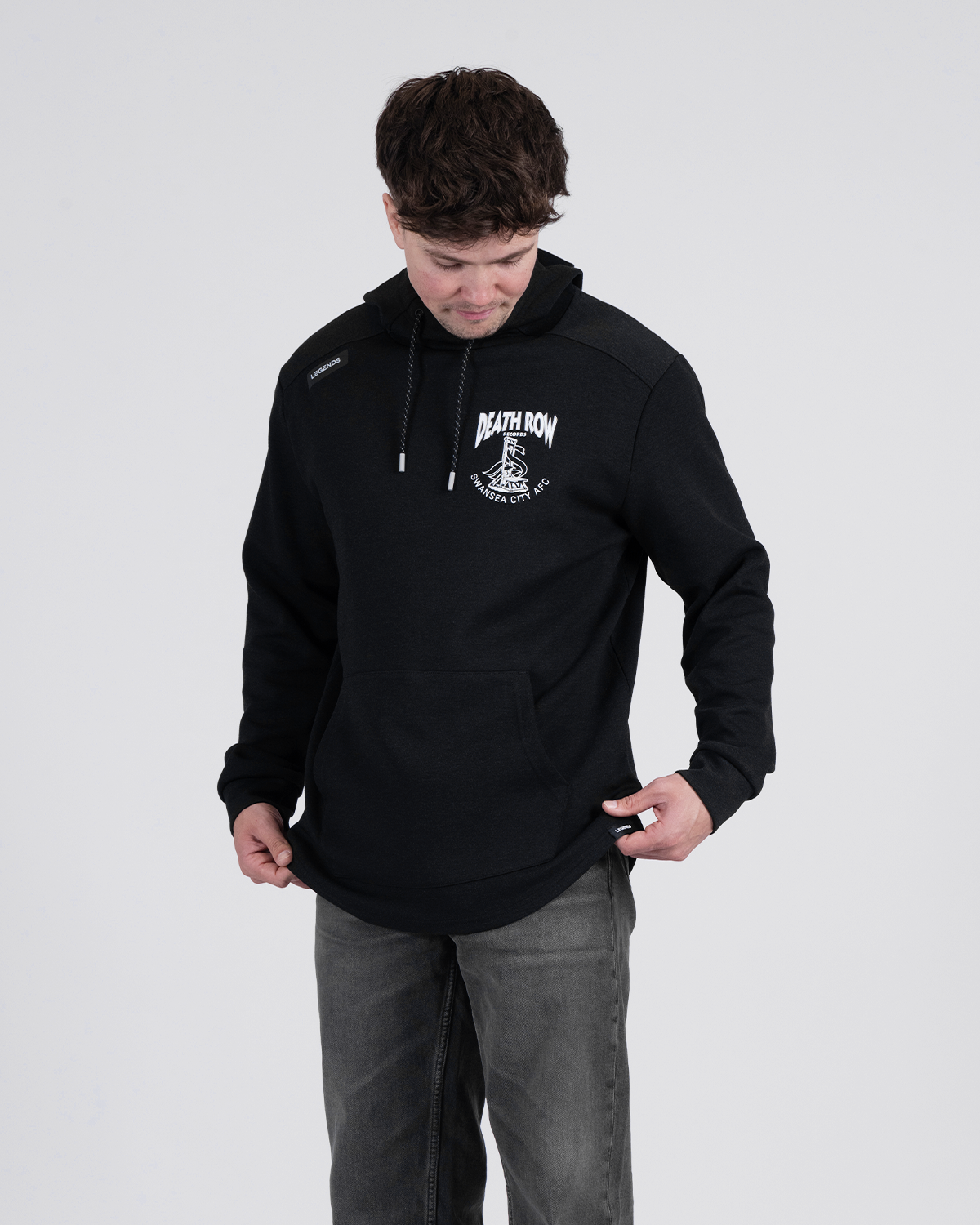 Legends x Death Row Tech Hoodie - Heather Black