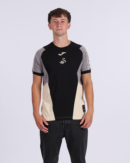 Travel T-Shirt 2026/27 - Black/Wood Ash