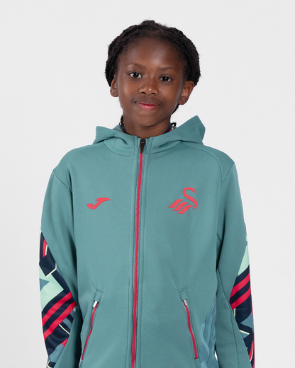 Junior Training Full Zip Hood 2025/26 - Green