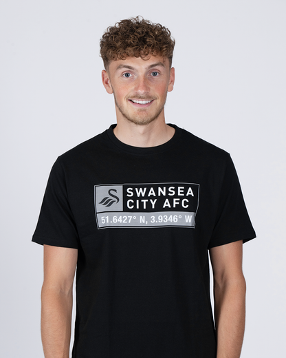 Adult Geographic T-Shirt - Black
