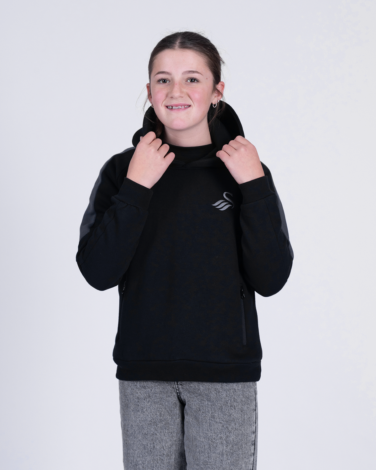 Junior Progress Hoodie - Black