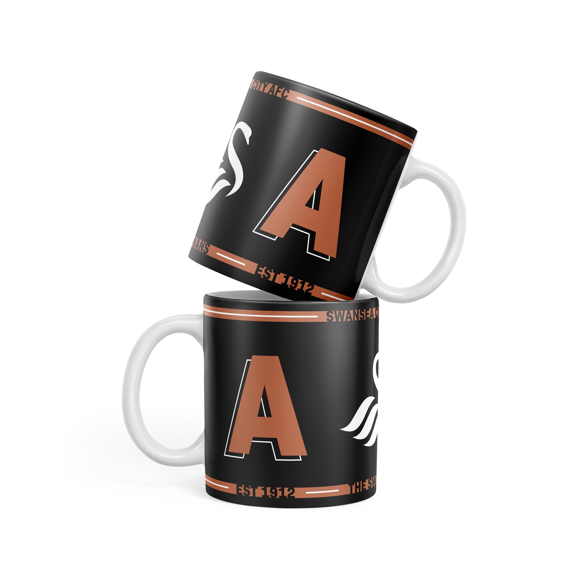 Initial Mug Black