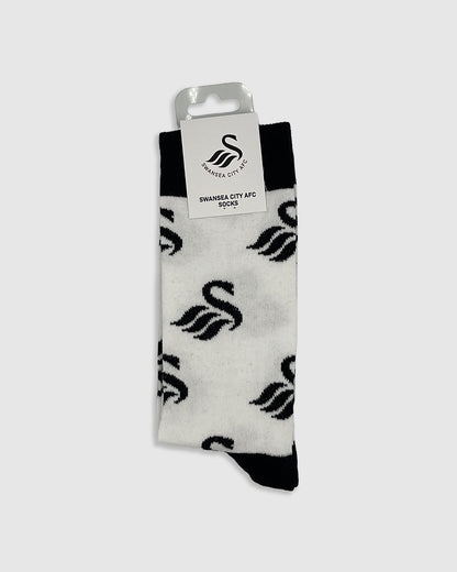 Crest Socks - White