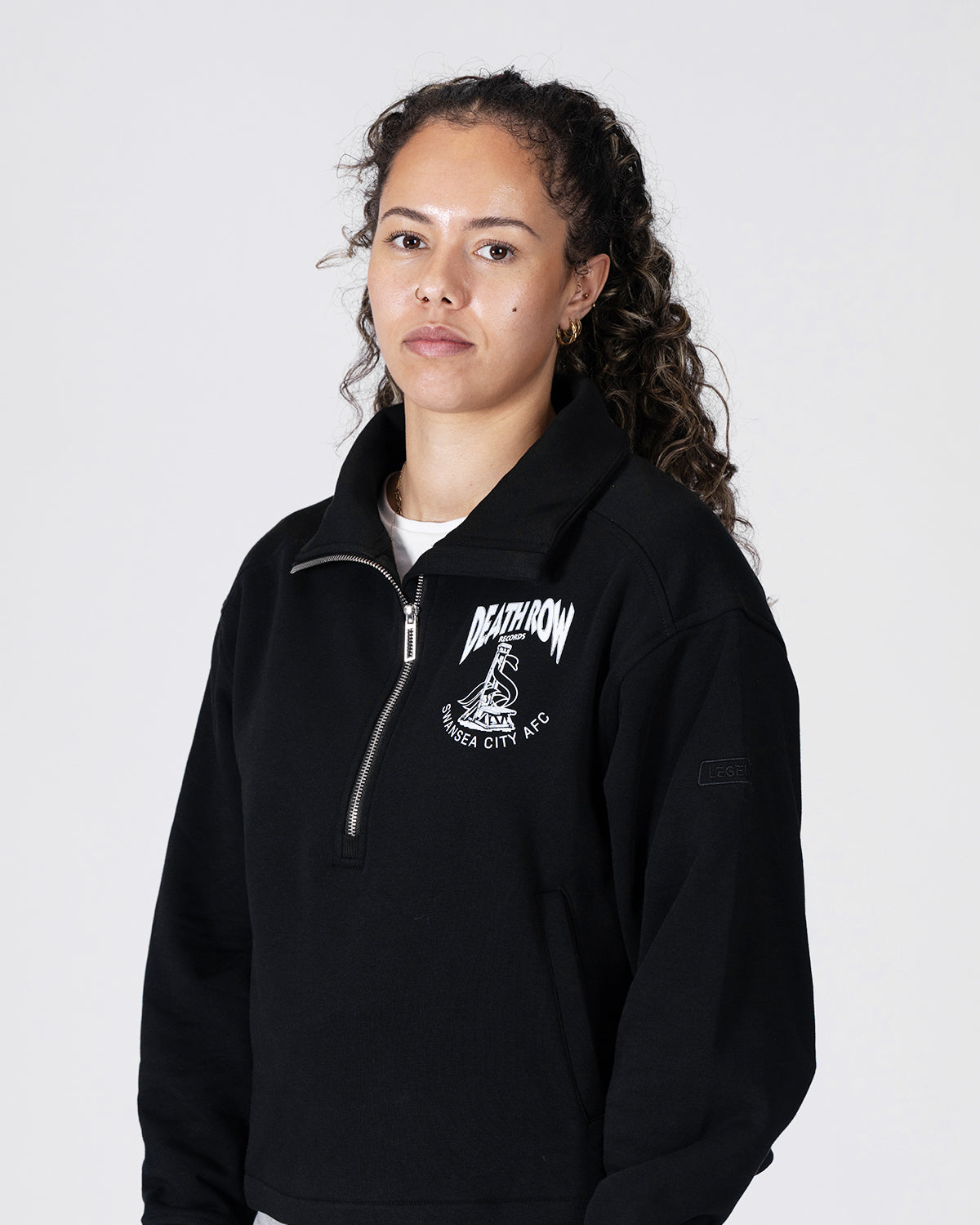 Swansea City AFC - Legends x Death Row Womens Hoodie - Onyx