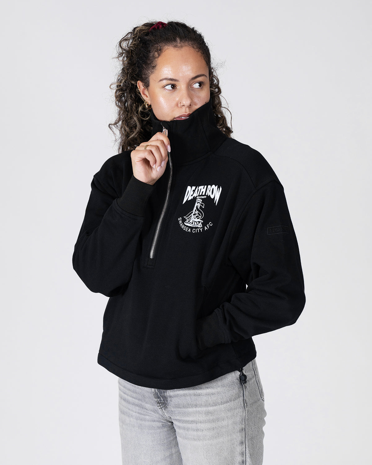 Swansea City AFC - Legends x Death Row Womens Hoodie - Onyx