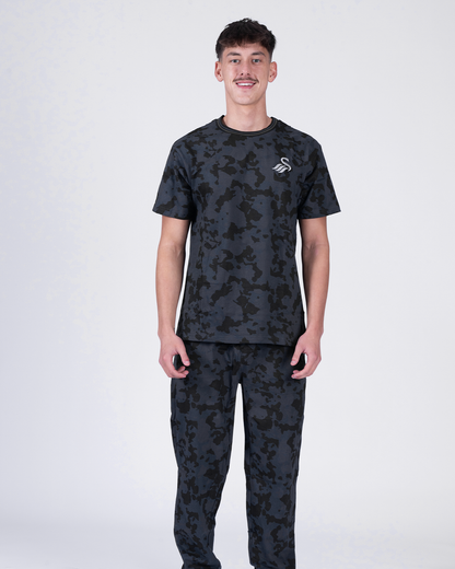 Adult Long Pyjamas - Black/Grey