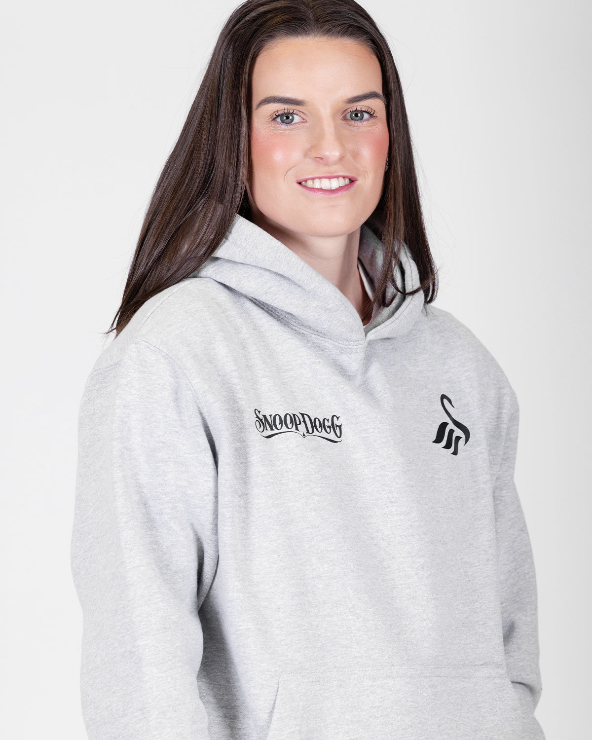 Adult Snoop Dogg x Swans Split Hoodie - Heather Grey