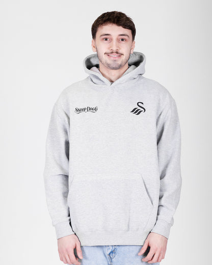 Adult Snoop Dogg x Swans Split Hoodie - Heather Grey
