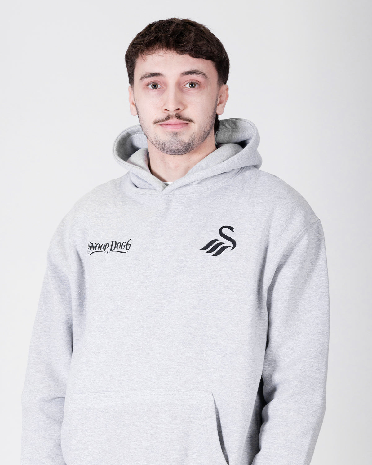 Adult Snoop Dogg x Swans Split Hoodie - Heather Grey