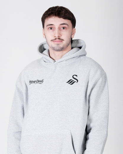 Adult Snoop Dogg x Swans Split Hoodie - Heather Grey