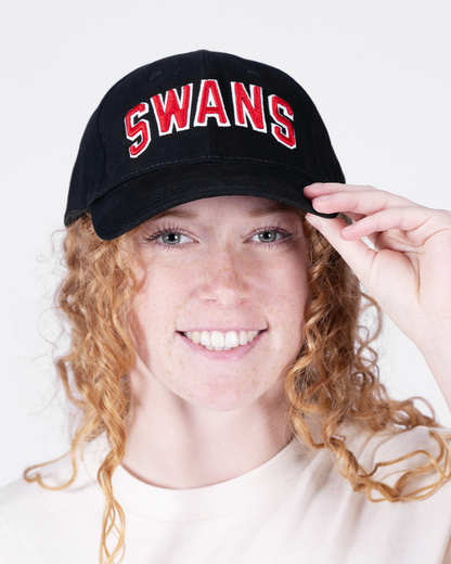 Swans College Cap - Black/Red