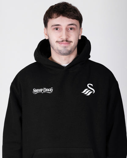 Adult Snoop Dogg x Swans Split Hoodie - Black