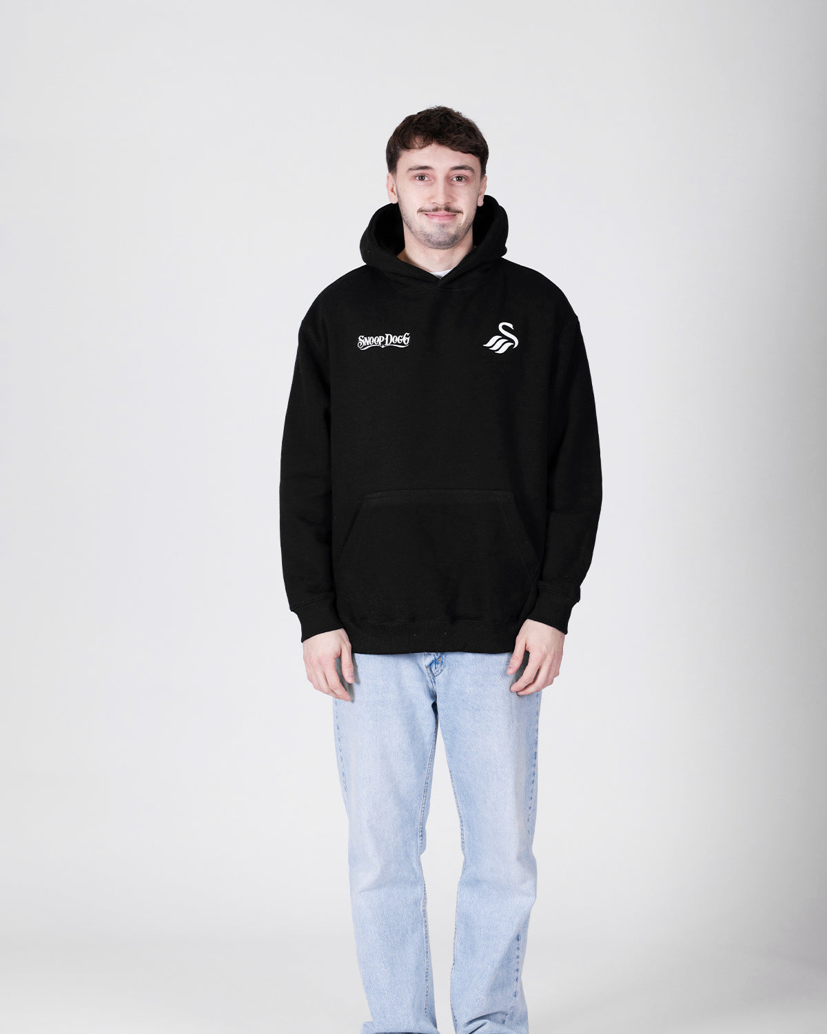 Adult Snoop Dogg x Swans Split Hoodie - Black