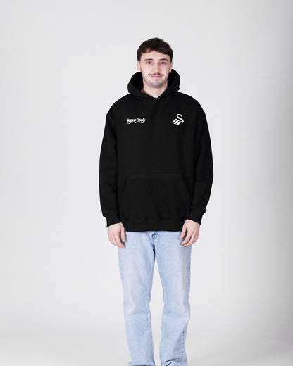 Adult Snoop Dogg x Swans Split Hoodie - Black