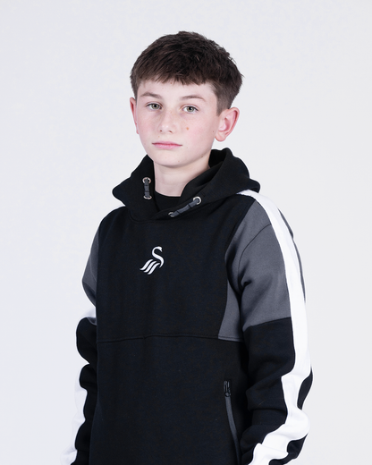 Junior Chivers Hoodie - Black/Charcoal