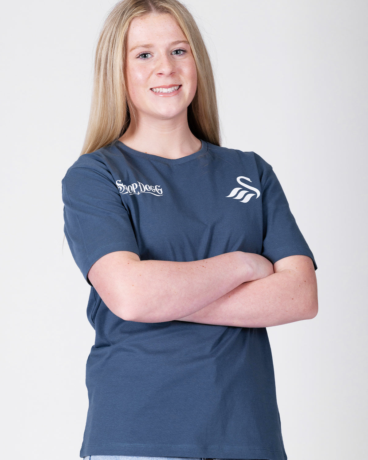 Junior Snoop Dogg x Swans Split T-Shirt - Airforce Blue