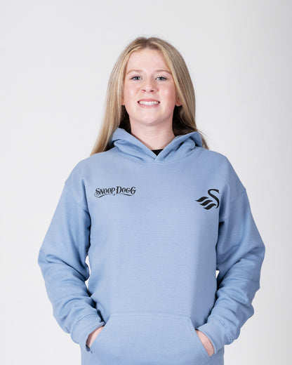 Junior Snoop Dogg x Swans Split Hoodie - Stone Blue