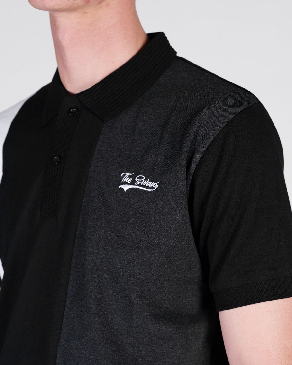 Adult Freeman Polo - Black/Charcoal