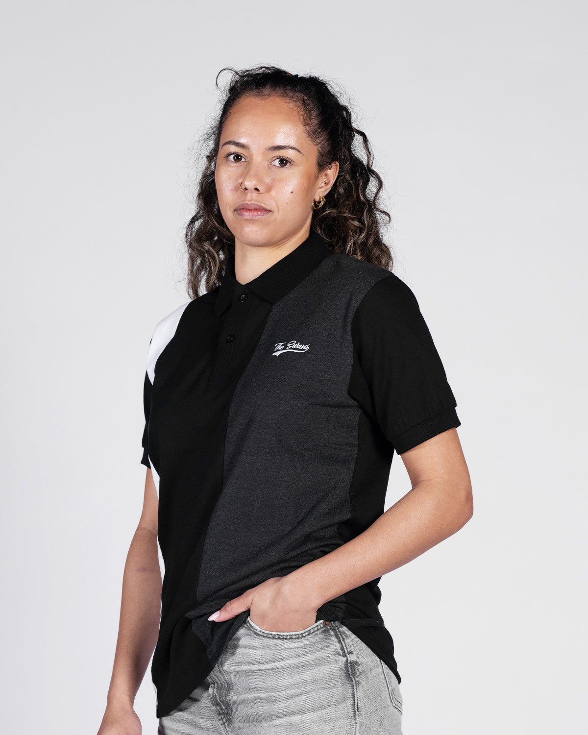 Adult Freeman Polo - Black/Charcoal