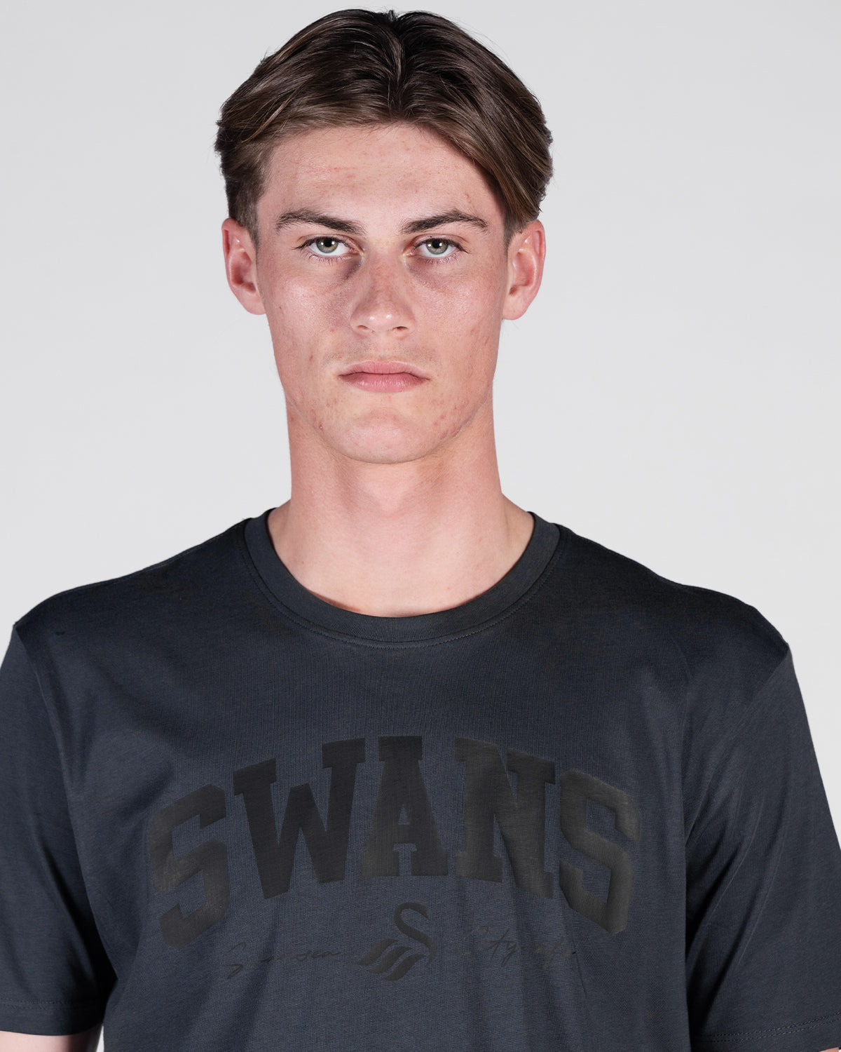 Adult Swans College T-Shirt - Carbon