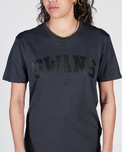 Adult Swans College T-Shirt - Carbon