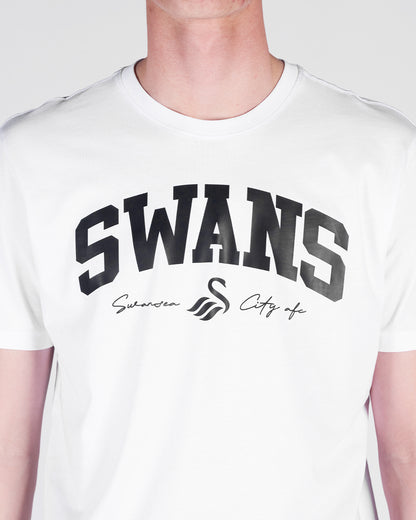 Adult Swans College T-Shirt - White