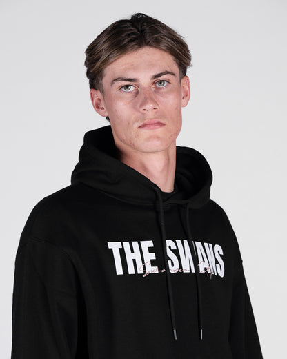 The Swans Oversized Hoodie - Black
