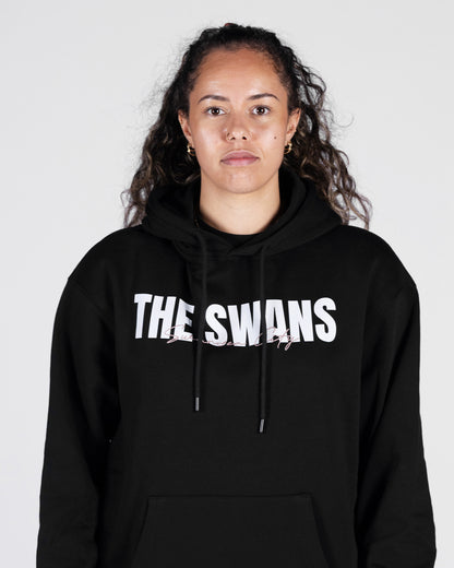 The Swans Oversized Hoodie - Black
