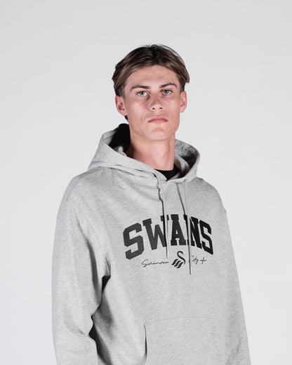 Swans College Oversized Hoodie - Heather Grey