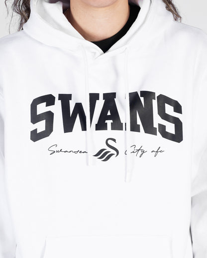 Swans College Oversized Hoodie - White