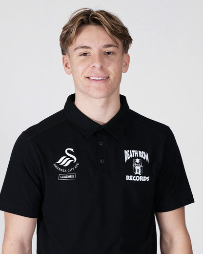 Legends x Death Row Aviation Polo - Black