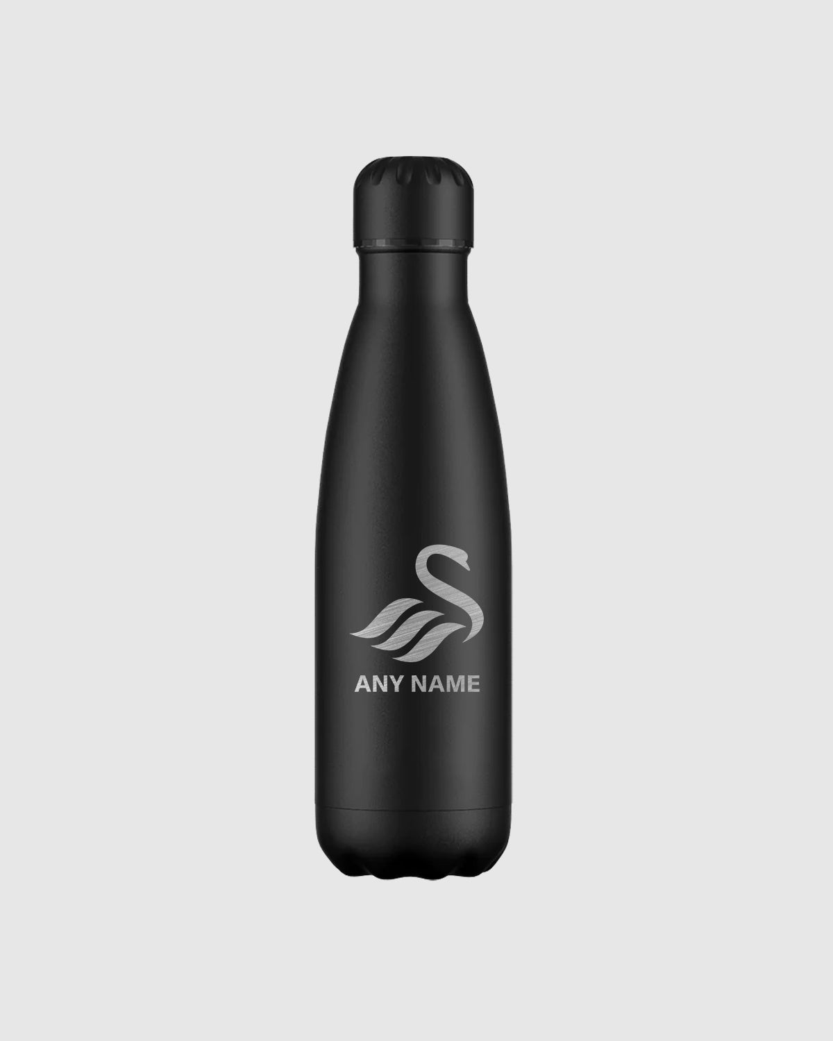 Personalised Crest Water Bottle - Black