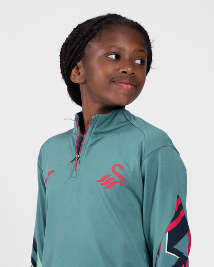 Junior Training 1/4 Zip 2025/26 - Green