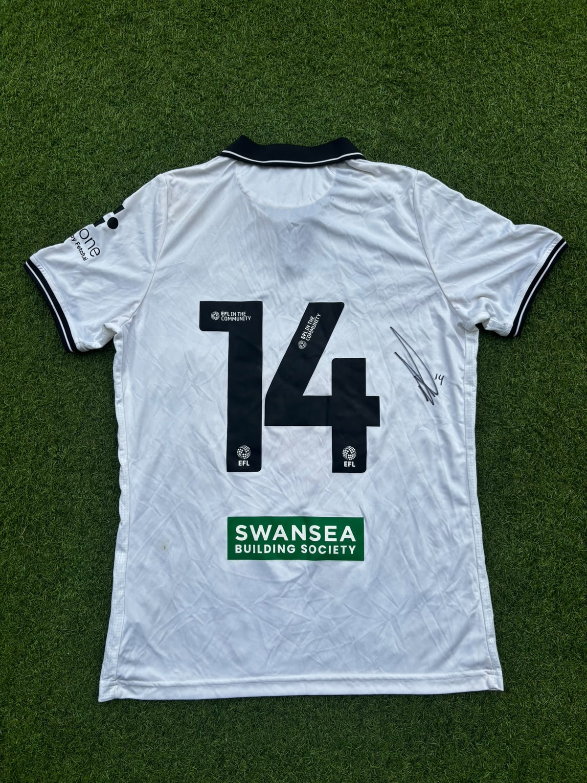 Match-worn Signed Death Row Pre-Season Shirt - Tymon 14