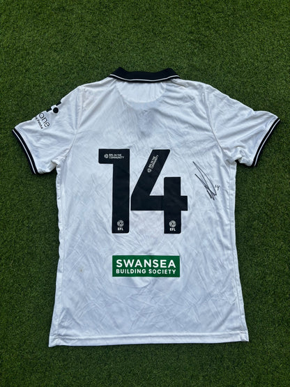 Match-worn Signed Death Row Pre-Season Shirt - Tymon 14