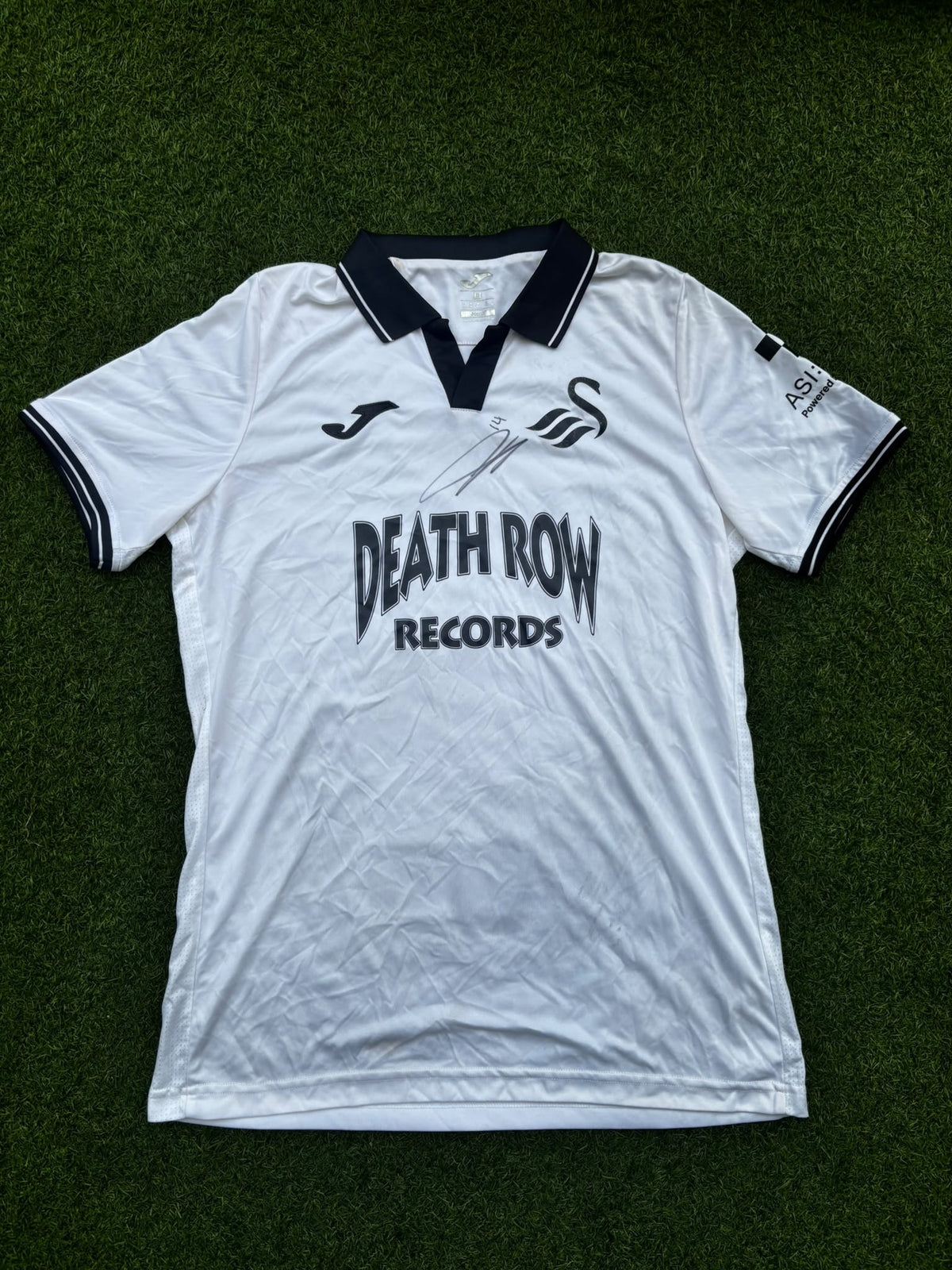 Match-worn Signed Death Row Pre-Season Shirt - Tymon 14