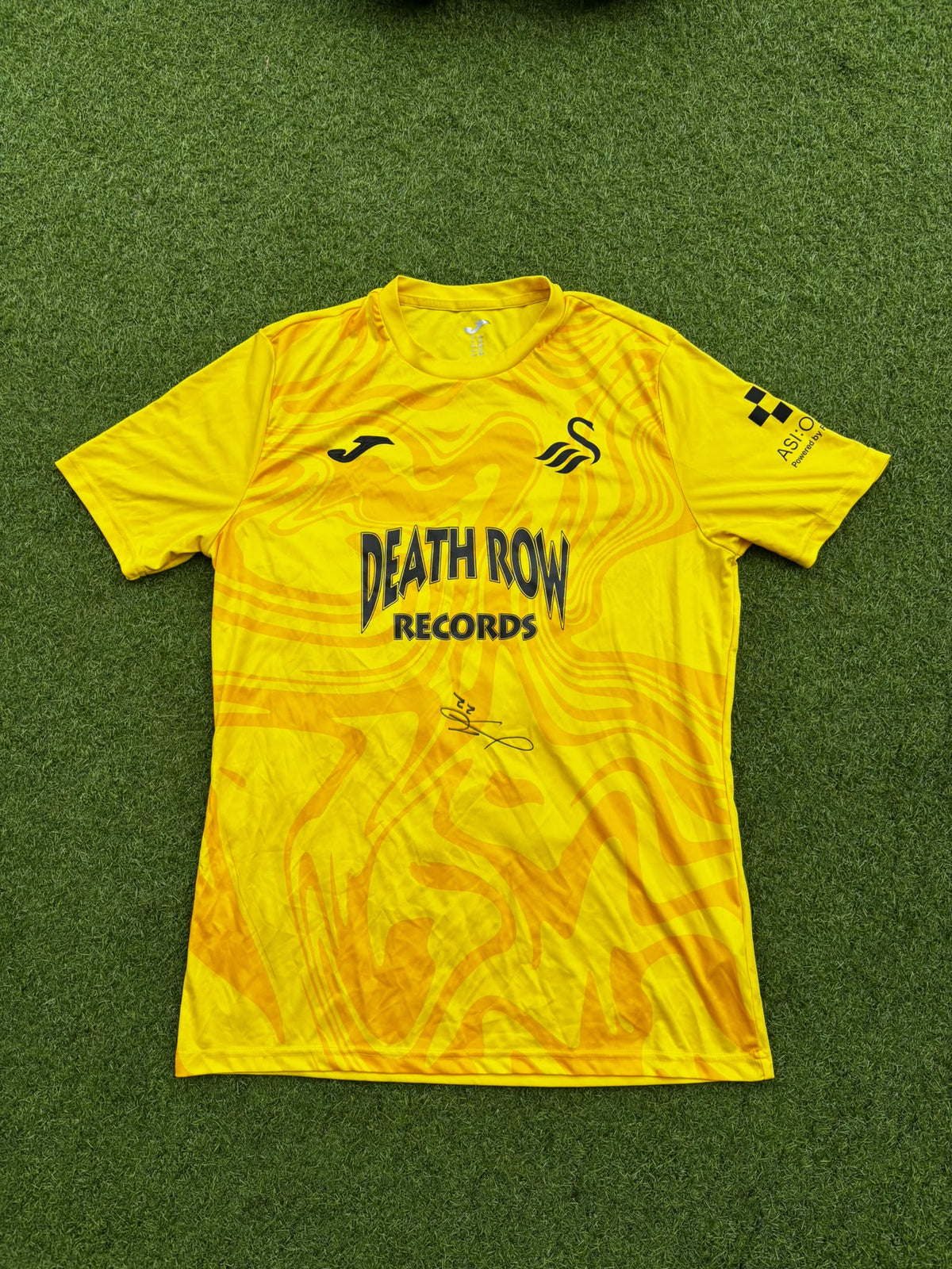 Match-worn Signed Death Row Pre-Season Shirt - Vigouroux 22