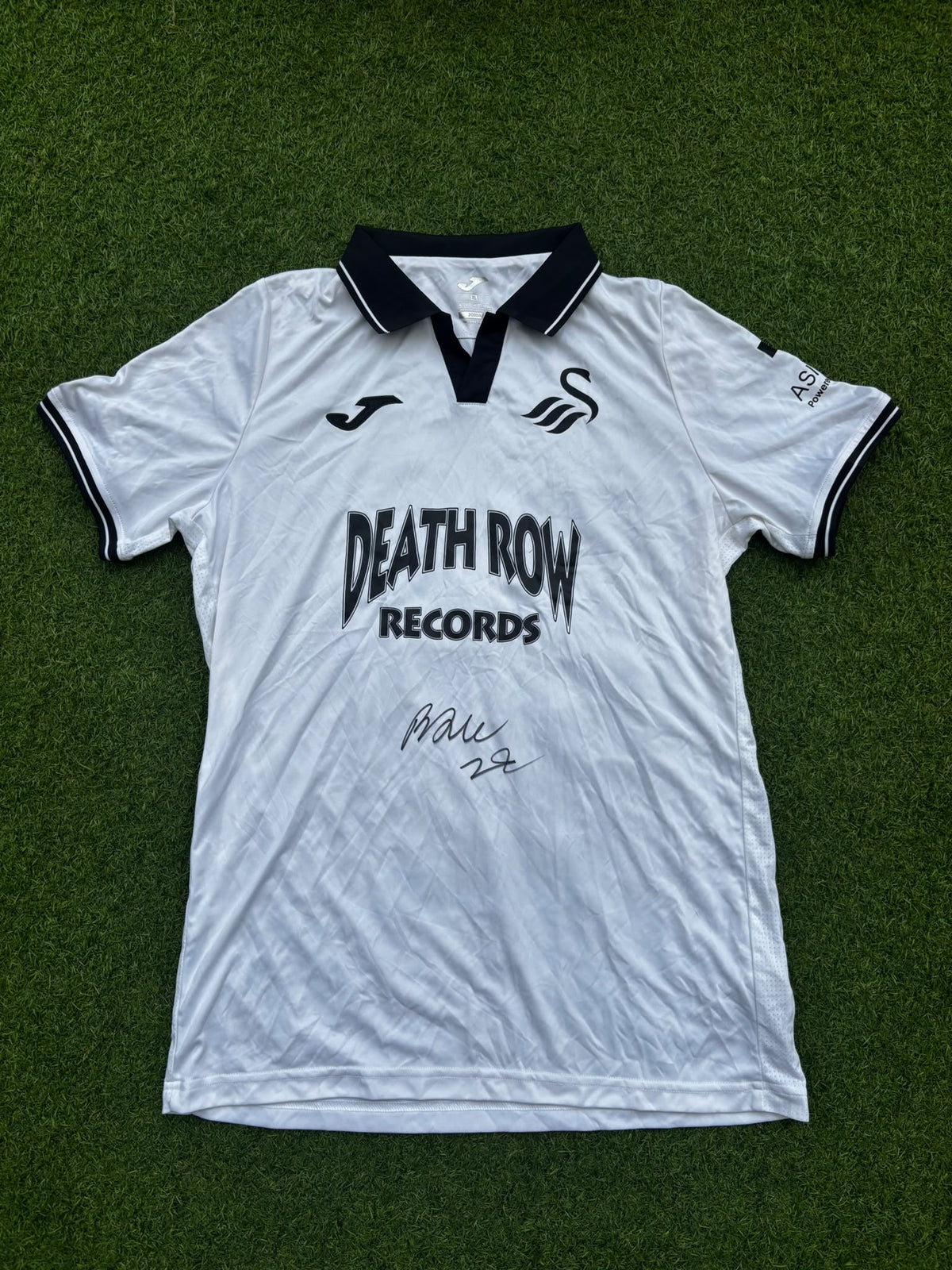 Match-worn Signed Death Row Pre-Season Shirt - Wales 24