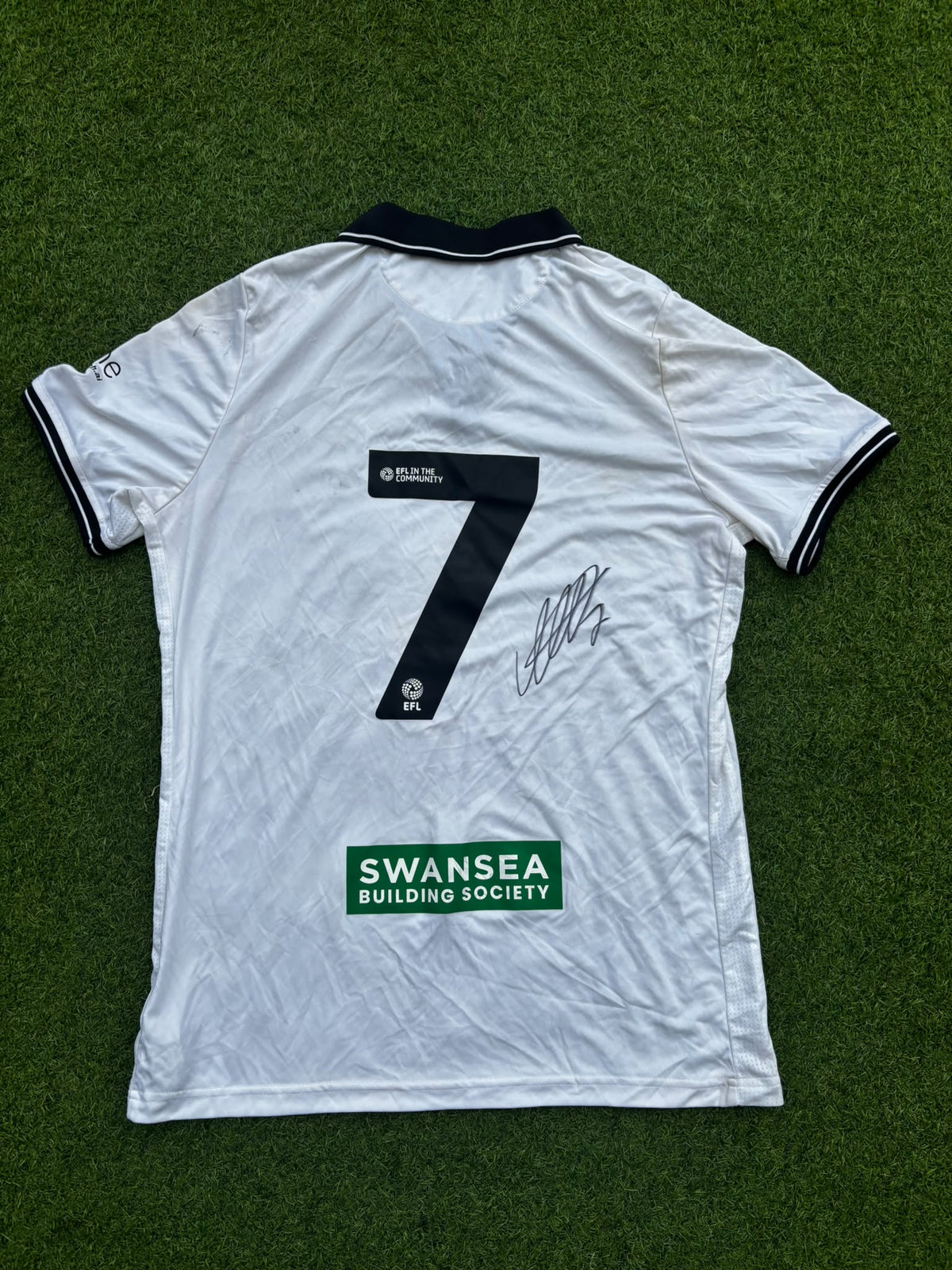 Match-worn Signed Death Row Pre-Season Shirt - Widell 7