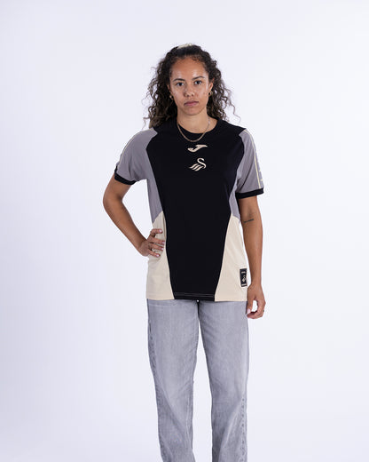 Travel T-Shirt 2026/27 - Black/Wood Ash