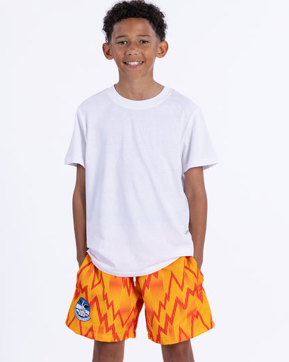 Junior Retro Swim Shorts - Orange