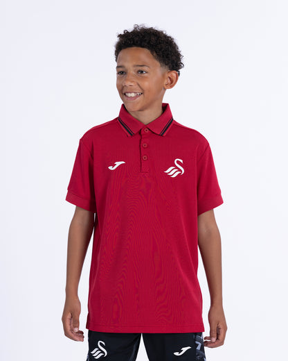 Junior Training Polo 2026-27 - Burgundy