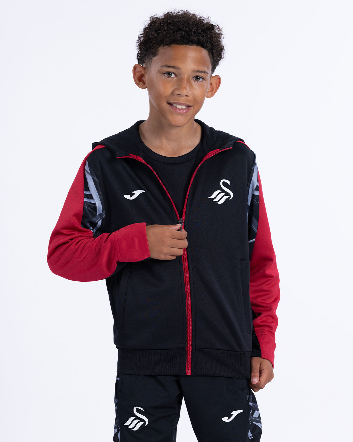 Junior Training Full Zip Hood 2026-27 - Black